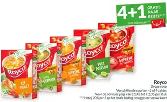 Intermarché Royco droge soep aanbieding