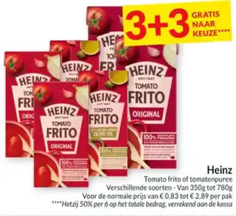 Intermarché Heinz Tomato frito of tomatenpuree aanbieding