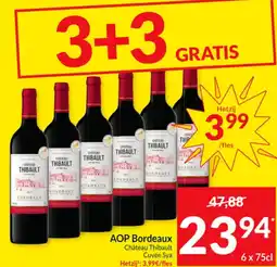 Intermarché AOP Bordeaux Château Thibault Cuvée Sya aanbieding