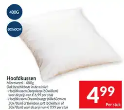 Intermarché Hoofdkussen Microvezel aanbieding