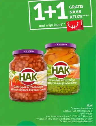 Intermarché Hak Groenten of appelmoes aanbieding