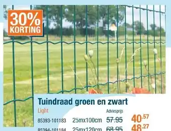 Cevo Tuindraad groen en zwart aanbieding