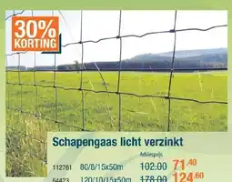 Cevo Schapengaas licht verzinkt aanbieding