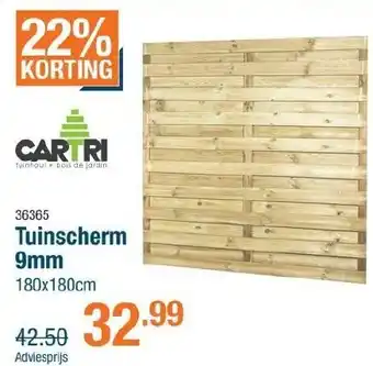 Cevo Cartri tuinscherm 9mm aanbieding