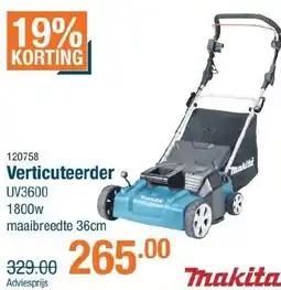 Cevo Makita Verticuteerder UV3600 aanbieding