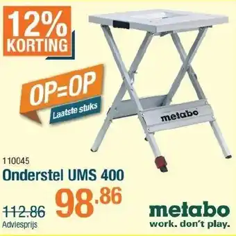 Cevo Metabo Onderstel UMS 400 aanbieding