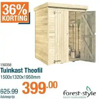 Cevo Forest-style tuinkast theofil aanbieding