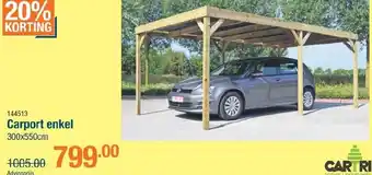 Cevo Cartri carport enkel aanbieding