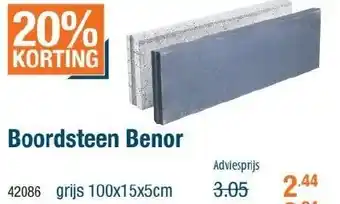 Cevo Boordsteen benor aanbieding