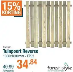 Cevo Forest-style tuinpoort Reverso EP52 aanbieding