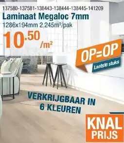 Cevo Laminaat Megaloc 7mm aanbieding