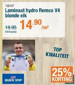 Cevo Quick step laminaat hydro remco v4 blonde eik aanbieding