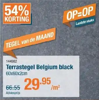 Cevo Terrastegel Belgium aanbieding