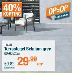 Cevo Terrastegel Belgium aanbieding