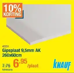 Cevo Gipsplaat 9,5mm AK aanbieding