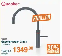 Cevo Quooker kraan 2 in 1 aanbieding