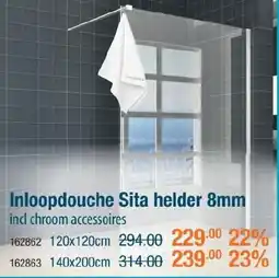 Cevo Inloopdouche Sita helder 8mm aanbieding