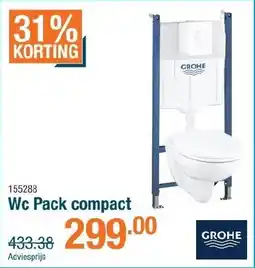 Cevo Grohe Wc Pack compact aanbieding