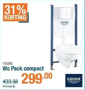 Cevo Grohe Wc Pack compact aanbieding