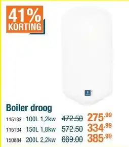 Cevo Boiler droog aanbieding