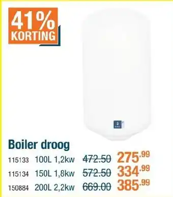 Cevo Boiler droog aanbieding