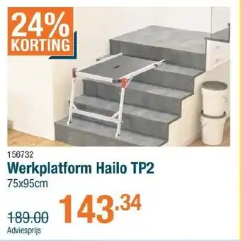 Cevo Werkplatform Hailo TP2 aanbieding