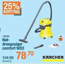 Cevo Karcher NatAdviesprijs droogzuiger comfort WD3 aanbieding