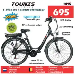 iTEK Tounis bicycles E-Bike met achterwielmotor aanbieding