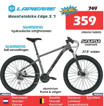 iTEK Lapierre Mountainbike Edge 3.1 aanbieding