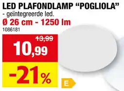 Hubo Led Plafondlamp Pogliola aanbieding