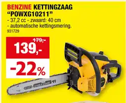 Hubo Benzine Kettingzaag POWXG10211 aanbieding