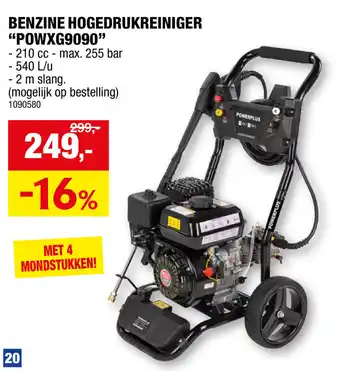 Hubo Benzine hogedrukreiniger POWXG9090 aanbieding