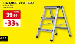 Hubo Trapladder 2 x 3 Treden aanbieding