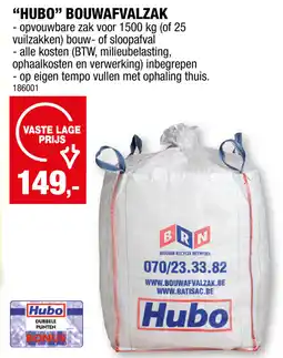 Hubo Hubo bouwafvalzak aanbieding