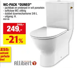 Hubo Allibert WC pack Duneo aanbieding