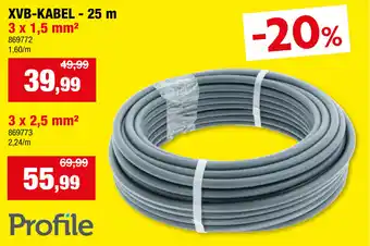 Hubo Profile XVB Kabel aanbieding