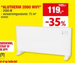 Hubo Convector Alutherm 2000 WiFi aanbieding