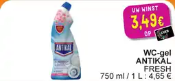 Cora WC-gel Antikal Fresh aanbieding