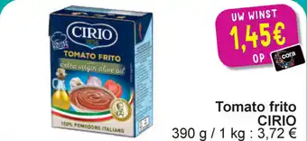 Cora Cirio Tomato Frito aanbieding