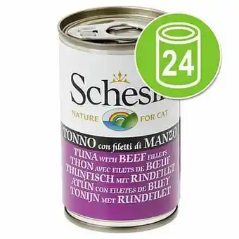 Zooplus 24x140g in Gelei Kipfilet met Ham in Gelei Schesir Kattenvoer aanbieding