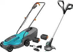 Coolblue Gardena PowerMax 30/18 V P4A Set + Gardena SmallCut 23/18 V P4A Solo avec Batterie 4,0 Ah (2x) aanbieding