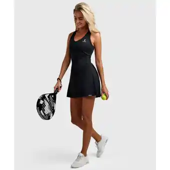 Decathlon Nieuwe Elegance Tennis/Padel/Golf Jurk Dames Zwart aanbieding