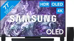 Coolblue Samsung OLED 4K 77S95D (2024) + Barre de Son aanbieding