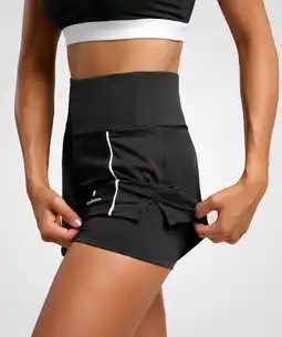 Decathlon Dames Tennis/Padel Elegance Short Zwart aanbieding