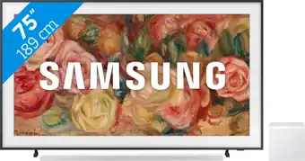 Coolblue Samsung The Frame 75LS03D (2024) + Samsung HW-S801D Blanc aanbieding