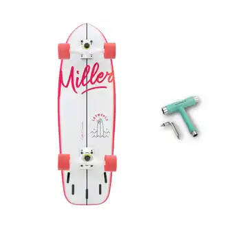 Decathlon Surfskate MILLER LETWORLD PRO - T-TOOL INBEGREPEN - 31x9,8 - ABEC9 Assen XRKP aanbieding