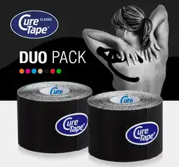 Decathlon CureTape Classic Kinesiotape - Set oferta especial - Negro aanbieding