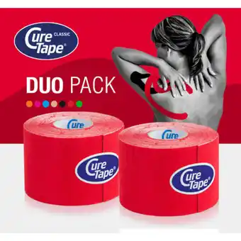 Decathlon CureTape Classic Kinesiotape - Set oferta especial - Rood aanbieding