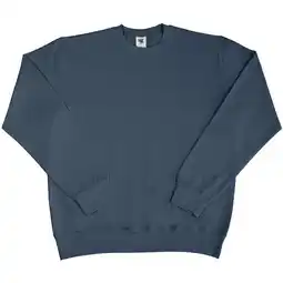 Decathlon Heren Lange Mouw Crew Nek Sweatshirt Top (Denim) aanbieding