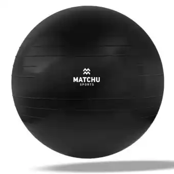 Decathlon RESISTANTE GYMBAL - Swissball - 85 CM - Zwart aanbieding